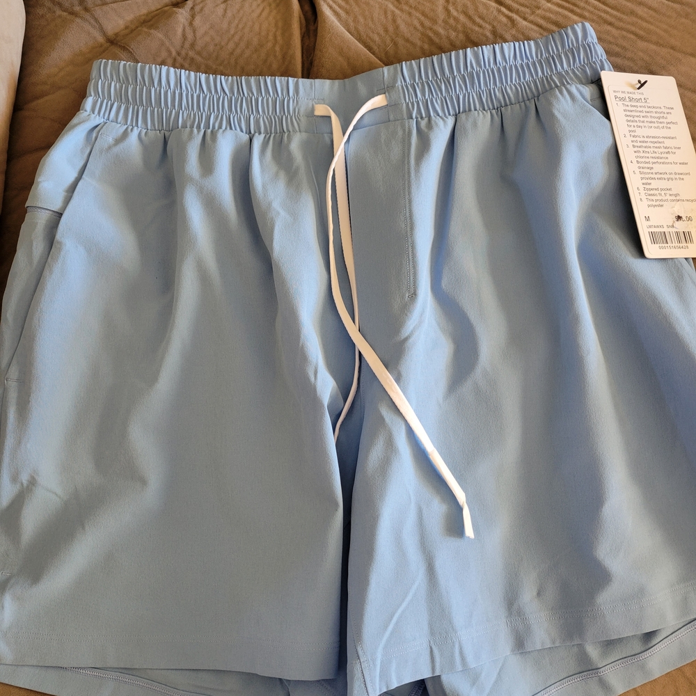 Lululemon Athletica Sky Blue Men's Athletic Shorts